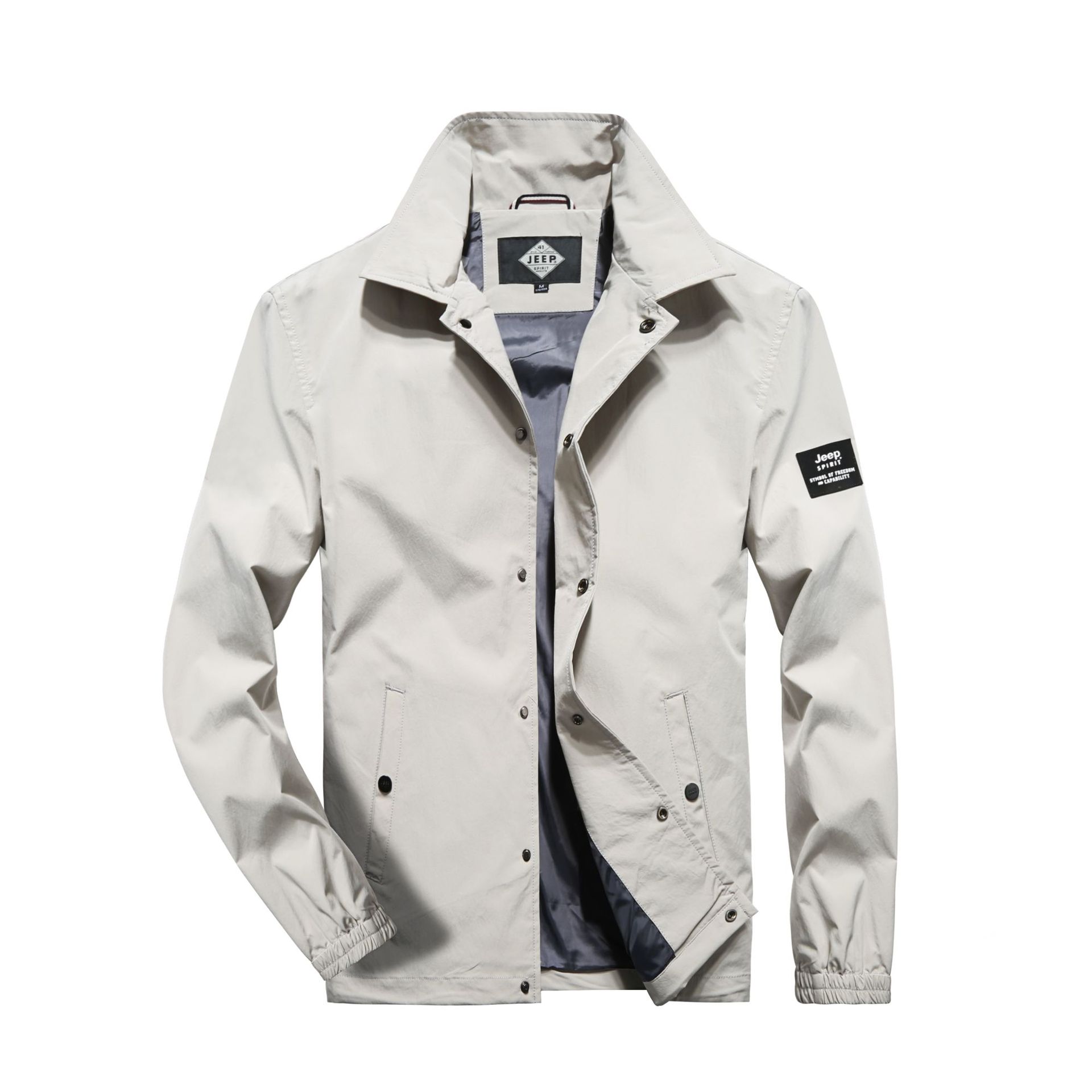 Amazon primavera y otoño chaqueta de los hombres nueva al aire libre más tamaño casual chaqueta de solapa de los hombres chaqueta suelta comercio exterior