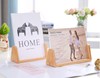 Photo frame from natural wood, acrylic jewelry, wooden base, wholesale