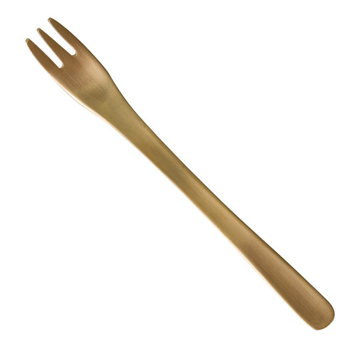 Originated from willow leaf shape design 304 stainless steel three-tooth cake fork dessert fork children's small fork mooncake fruit fork