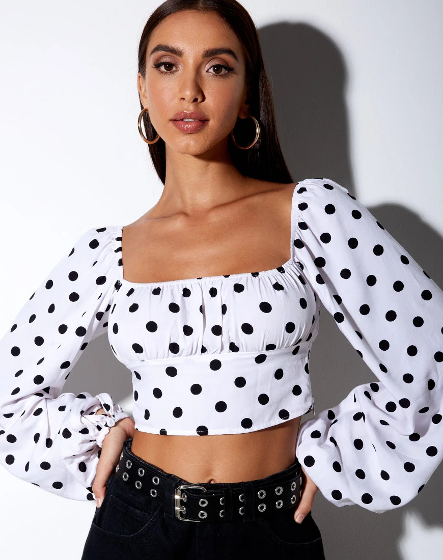 ladies autumn and winter new style lantern sleeve square neck fashion top T-shirt NSYF1117