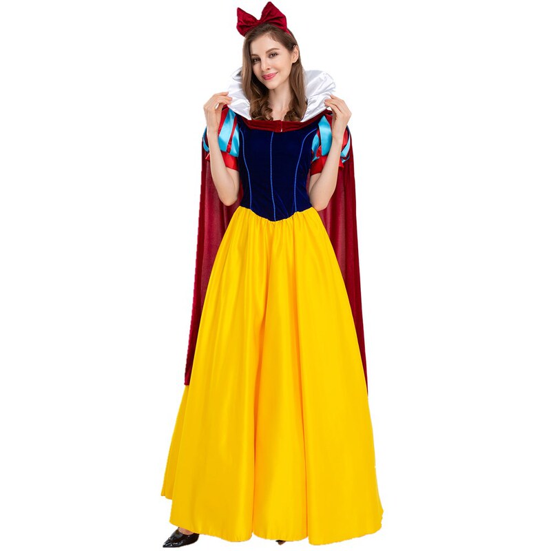 Halloween snow white dress Cinderella dress Cinderella adult drama stage play performance costume Halloween snow white dress Cinderella dress Cinderella adult drama stage play performance costume
