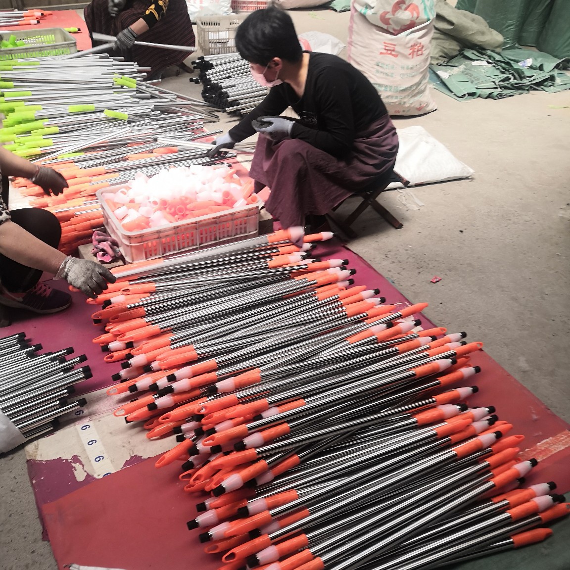 不锈钢洗车拖把杆汽车刷杆两节三节伸缩杆0.9m1.5m2m3米厂家批发