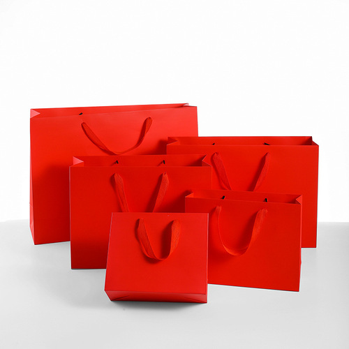 Red Envelope for Dragon Year Lantern Festival Mid-Autumn Gift Packaging, Elegant Red Gift Bag, Hand-held Bag Zhuofan Bag