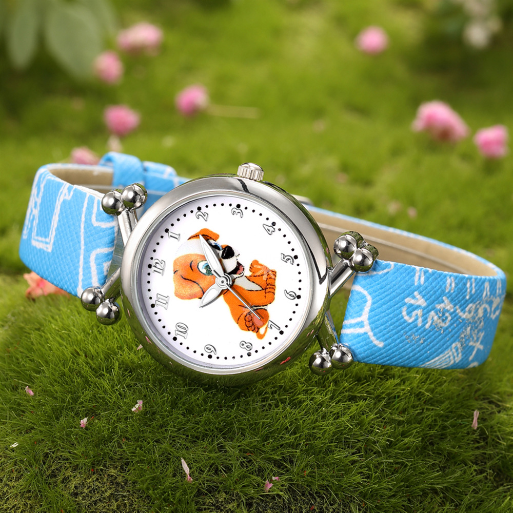 Cute puppy pet pattern quartz watch digital face childrens belt watch wholesalepicture8