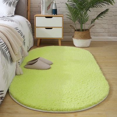 Manufactor supply household Sherpa Ellipse carpet Shower Room Mat Bedside a living room The door carpet On behalf of