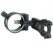 顶点TP1550复合五针瞄瞄准器 弓箭射箭器材黑色瞄准镜带灯配件
