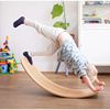 Children's balance board for double, swings sensorics for training indoor for yoga, wooden toy