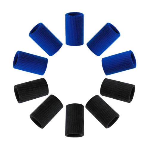 Factory Wholesale Sports Basketball Knit Finger Guard Blue Black Universal Finger Joint Guard Four Seasons Men Women Cross-border