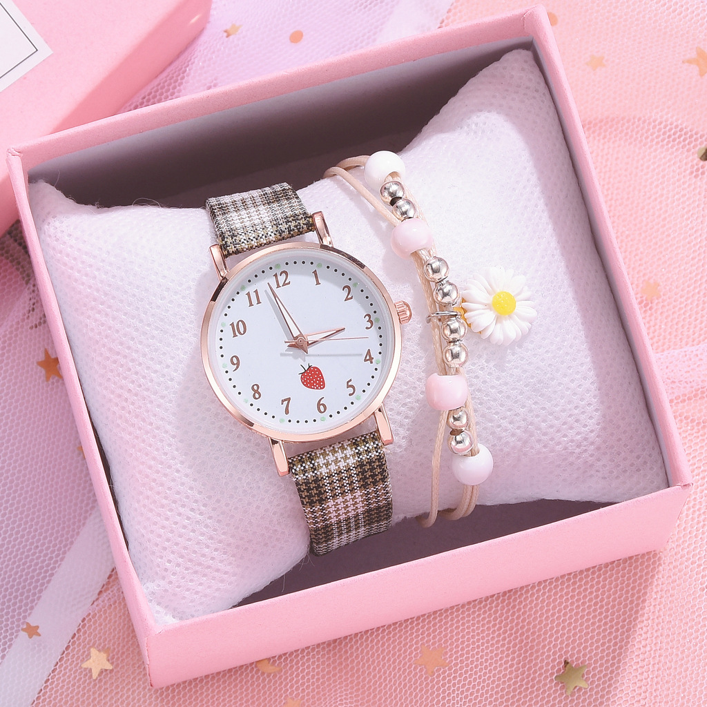 Casual Plaid Buckle Quartz Women's Watches display picture 21