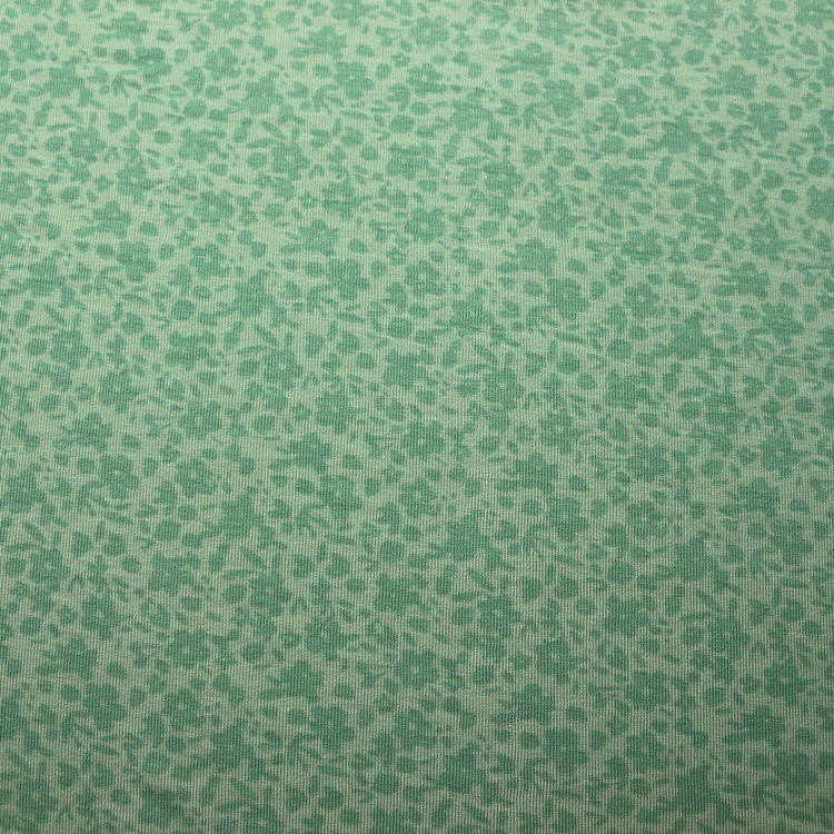 天竹纤维罗纹针织纬编竹纤维弹力氨纶活性印花螺纹1×1罗纹布面料