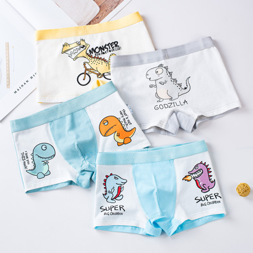2020 New Boys' Small Dinosaur Cotton Straightleg Underpants, One Piece Dropshipping for Baby Boys
