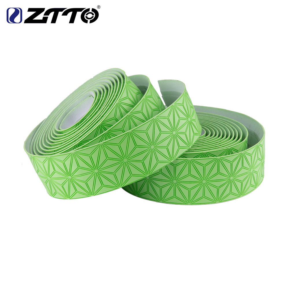 Cinturón de manija de bicicleta de carretera ZTTO cinturón de bicicleta voladora muerta, mango curvo, cinturón de envoltura antideslizante que absorbe el sudor, cinturón de crisantemo de cuero pegajoso