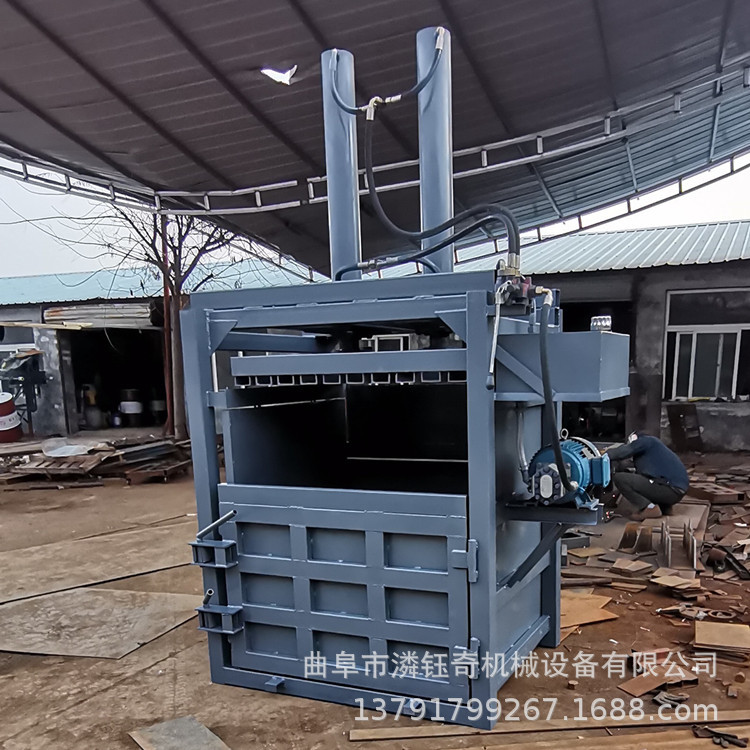 旧纸箱液压打包机 可乐瓶啤酒罐压块机 废品回收打包机定制