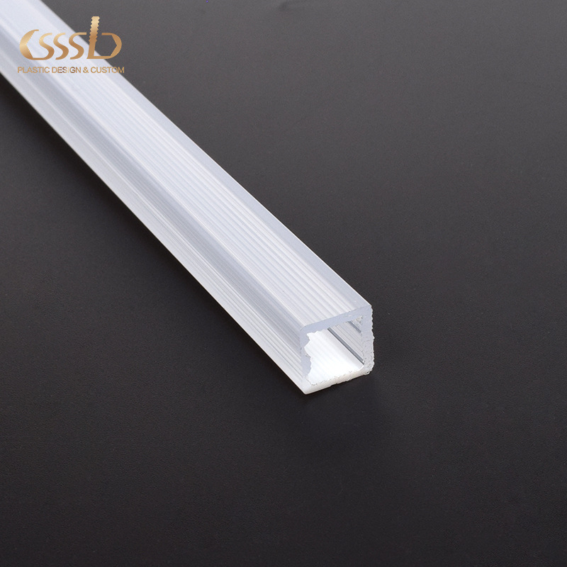 Acrylic LED lampshade, cream linear light, custom-made