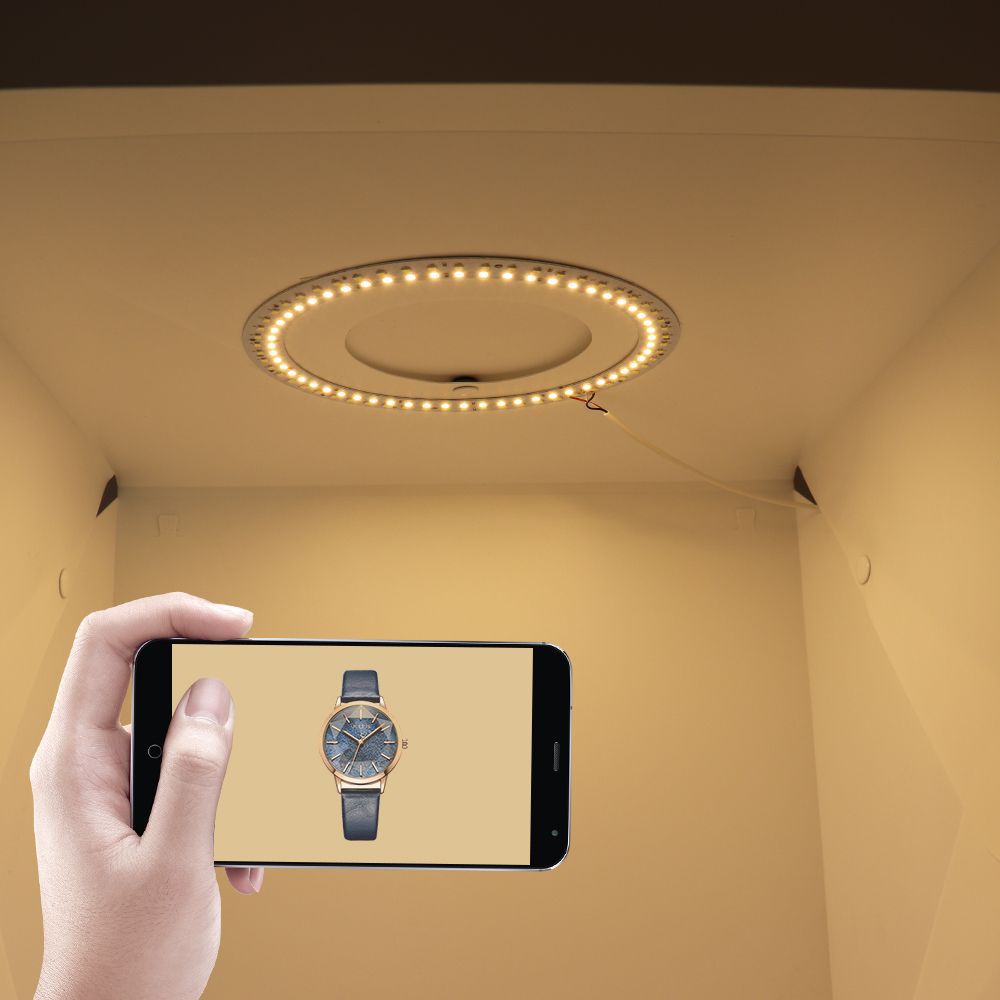 便携式折叠20CM无影灯 柔光箱 摄影棚套装 拍照免抠图摄影套装