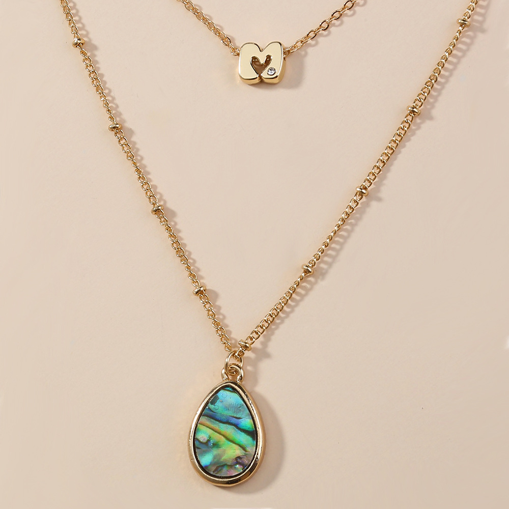 Fashion Abalone Shell Pendant Multi-layer Necklace display picture 8