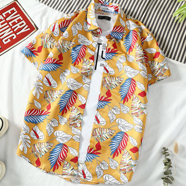 Summer men’s new beach shirt