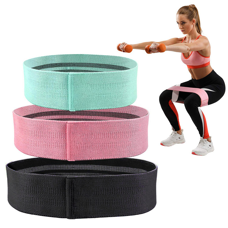 Yoga elastic belt fitness abuse hip ring resistance belt hip ring fitness hip belt men's and women's squat non-slip beautiful hip ring