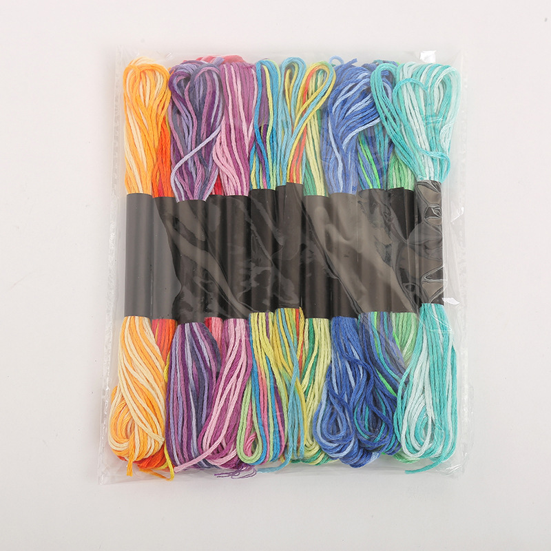 十字绣支线段染