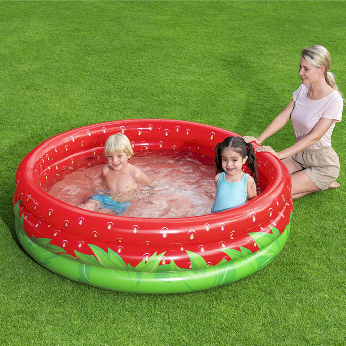 Original Genuine Bestway Strawberry Inflatable Paddling Pool Swimming Pool Infant Sand Pool Ocean Ball Pool 51145