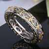 2020 Cross -border hot -selling goods Source horse -eyed high carbon gangster packet inlaid ring European and American popular fine hand decoration spot