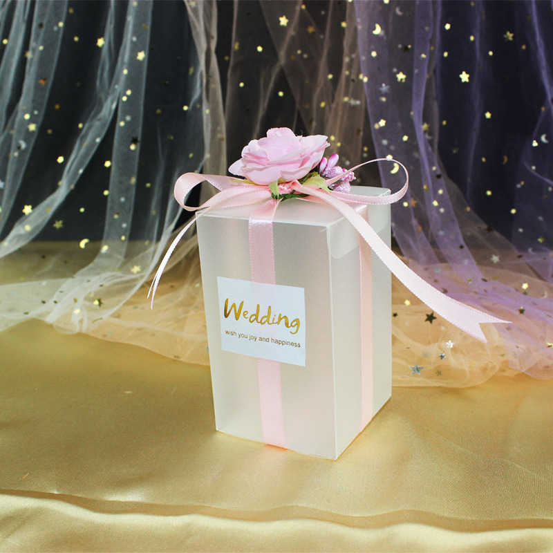 欧式喜糖盒创意仿真小花真喜糖包装盒婚庆盒礼品盒定制伴手礼盒