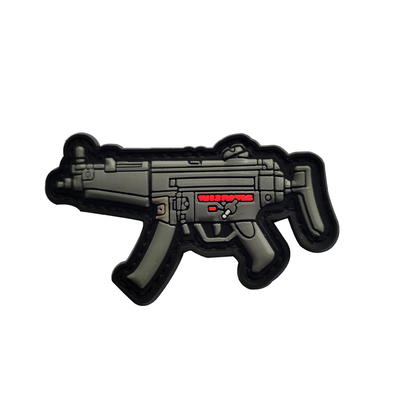 3D PVC velcro sello Q versión arma sello táctico moral insignia personalidad goma al aire libre bolsa accesorios etiqueta