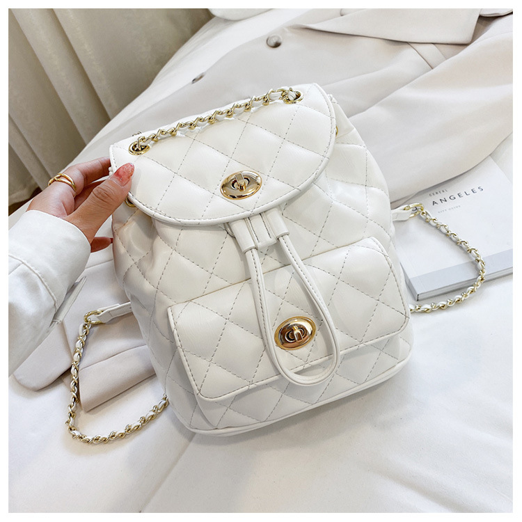 Shoulder Bag New Wave Summer Fashion Diamond Chain Backpack Large Capacity Shoulder Bag Wholesale Nihaojewelry display picture 15