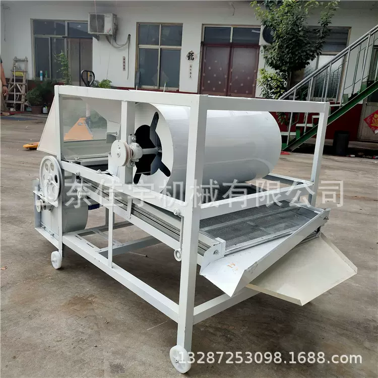 农用小麦高粱粮食筛选机 五谷杂粮清杂去石设备双层筛网除杂机