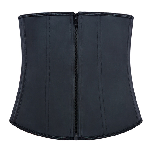zipper rubber body shaping clothes reinforced latex corset body shaping clothes