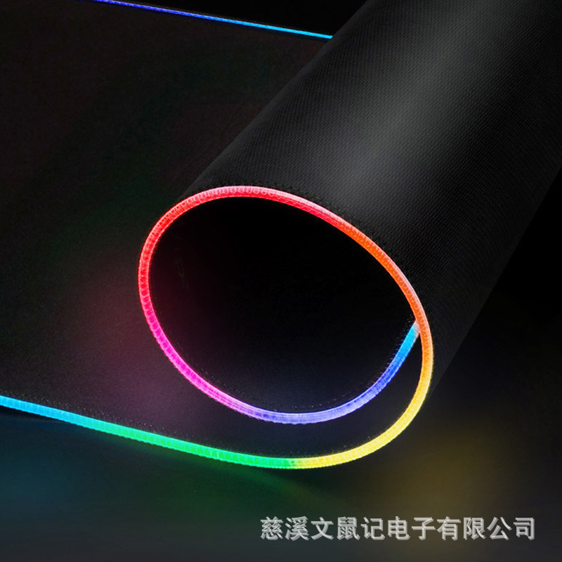 Colorido Led de gran tamaño luminoso mouse pad RGB gran escritorio pad Oficina e-sports juego teclado escritorio pad