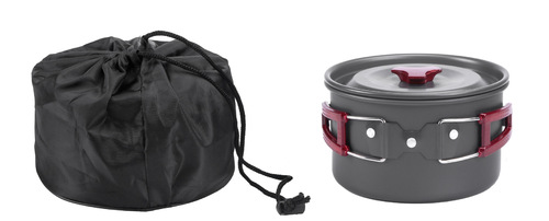 Cross-border outdoor supplies camping cookware foldable large pot portable single pot campfire single soldier cookware picnic equipment