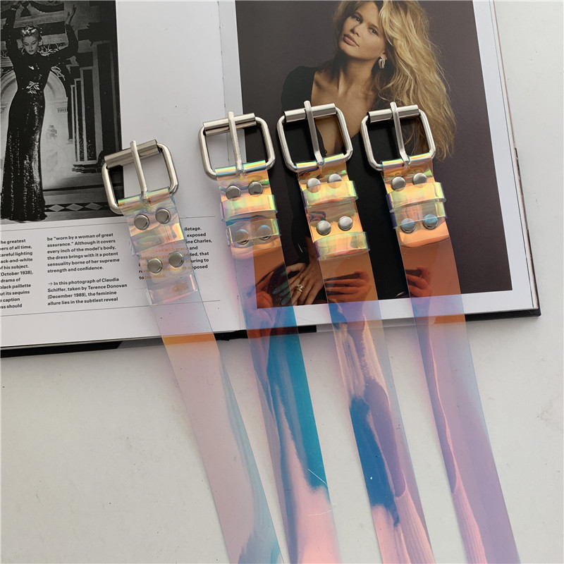 Fashion Transparent Colorful Pvc Belt display picture 5