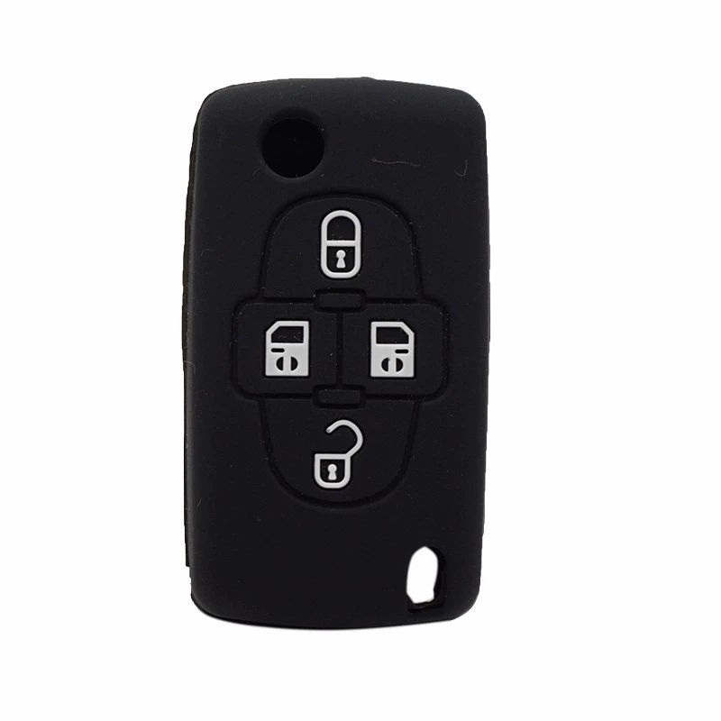 Подходящие для Citroen Peugeot 308 307 408 C4L C3XR ключ-элемент дистанционного управления, чехол из силикона стандартного размера