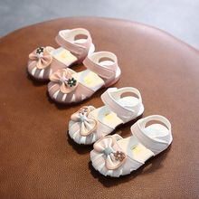 新寶寶涼鞋夏季6-12個月透氣嬰兒童公主鞋軟底防滑0-1歲2女學步鞋