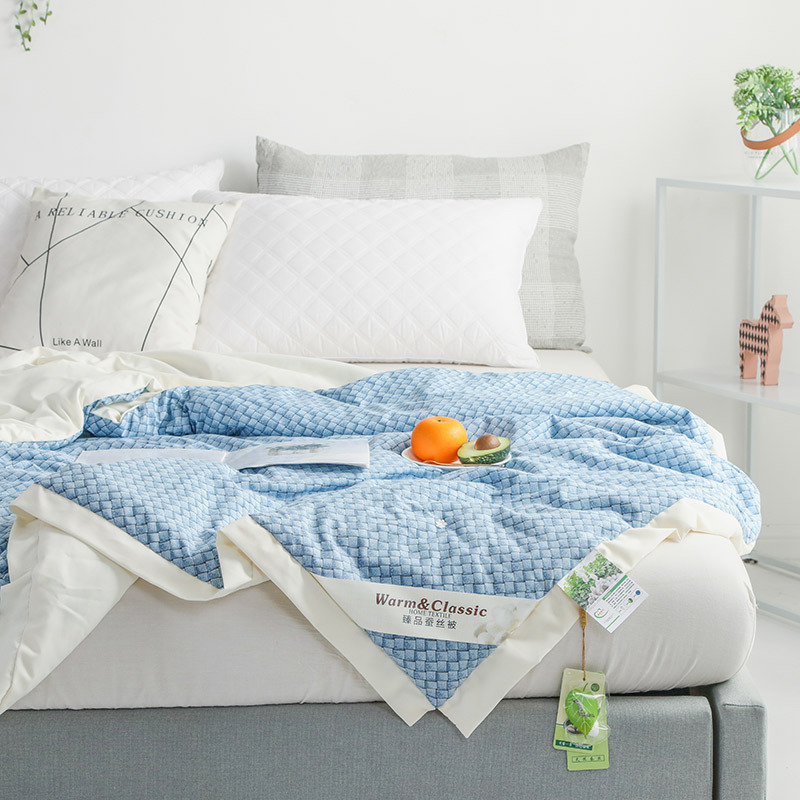 厂家直销夏凉被空调被蚕丝被薄被子春秋被学生宿舍批发团购|ru