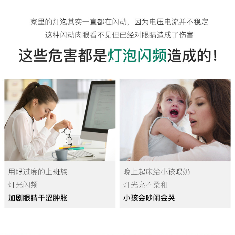 跨境led灯泡 高富帅球泡灯防虫 恒流白富美摄影灯具室内家用照明 pic 4