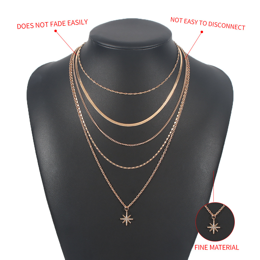 Simple Geometric New Multi-layer Popular Necklace display picture 6