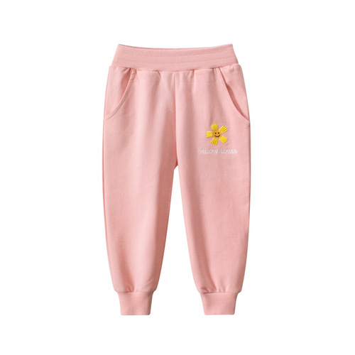 27home Girls Pants 2024 New Children's Outerwear Thin Style Western Style Children's Sports Pants One Piece Dropshipping