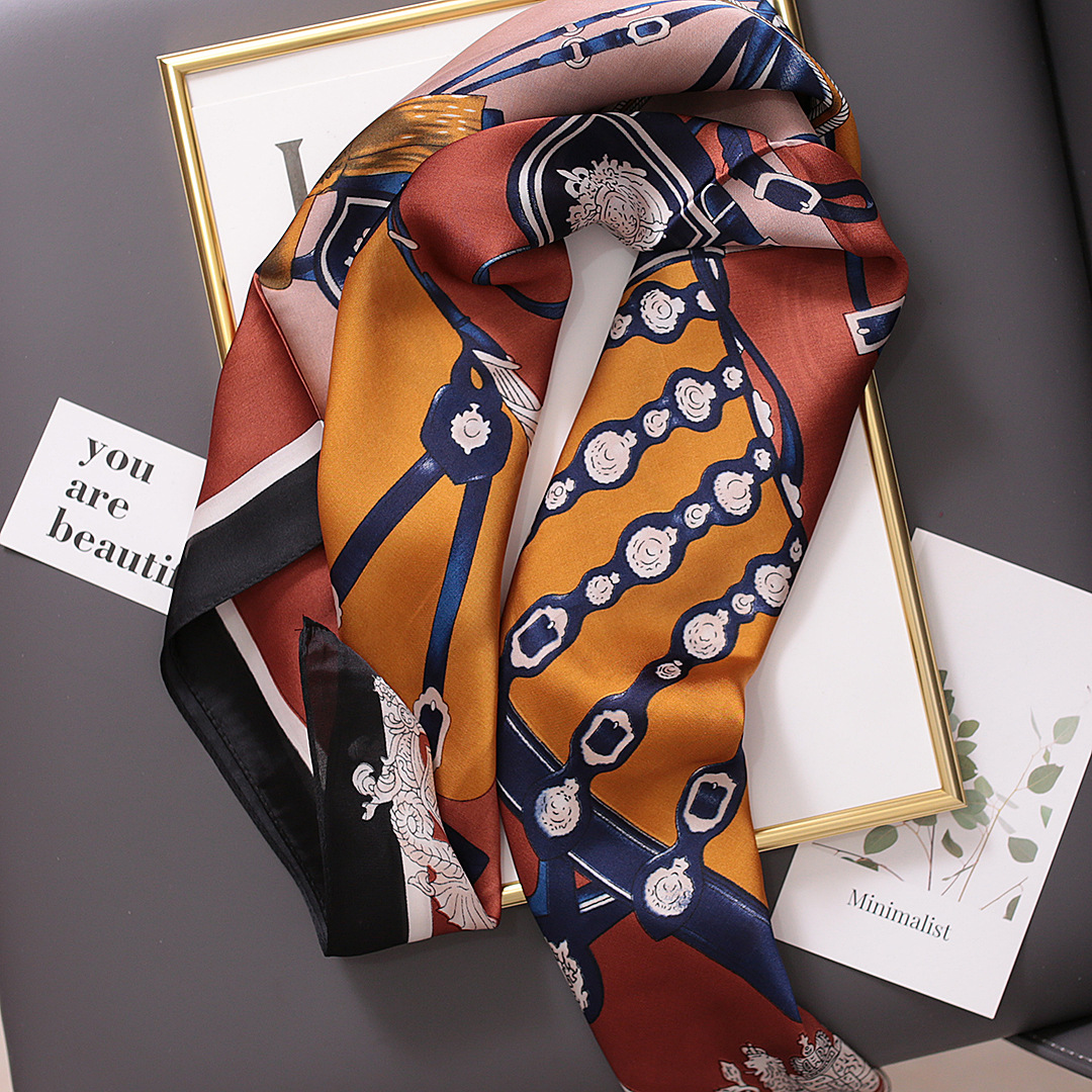 Versatile Imitation Silk Scarf For Women Korean Style Spring_voghion.com