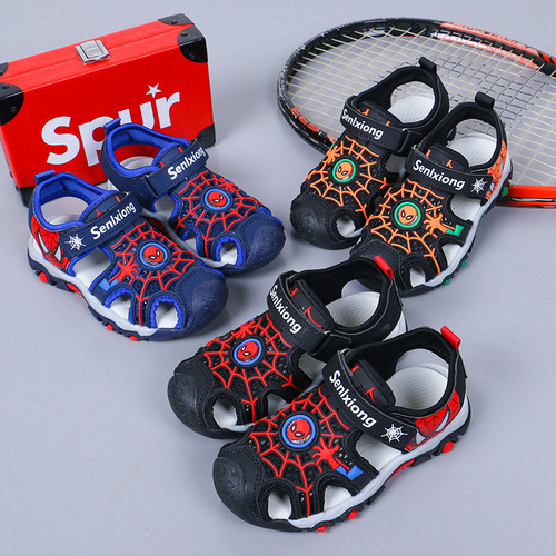 New  summer Baotou Spider-Man boys and girls sandals casual shoes beach fashion children's shoes