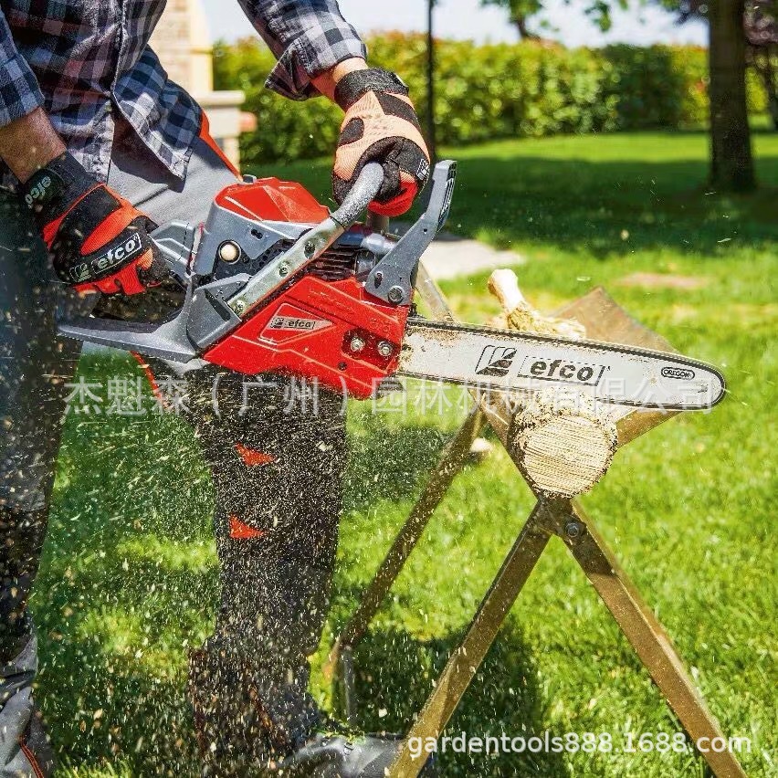 意大利叶红大功率油锯汽油伐木锯进口链条家用砍树电锯手提便捷式