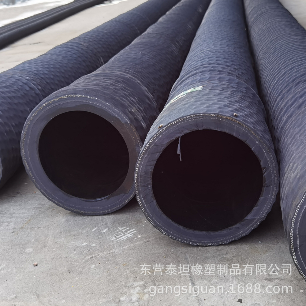 黑色波纹橡胶管 库存充足 钢丝骨架缠绕 吸排水用