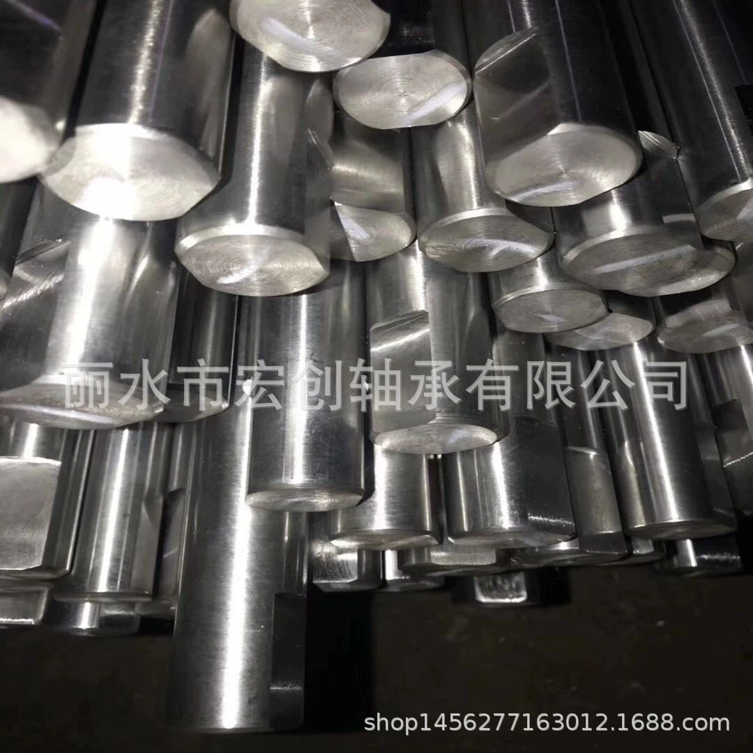 Хромированная обработка штока поршневой шток вал высокой твердости хромированная оптическая ось Жесткий Вал шаг шпоночного шпона резьбовое отверстие через отверстие Стопорная канавка