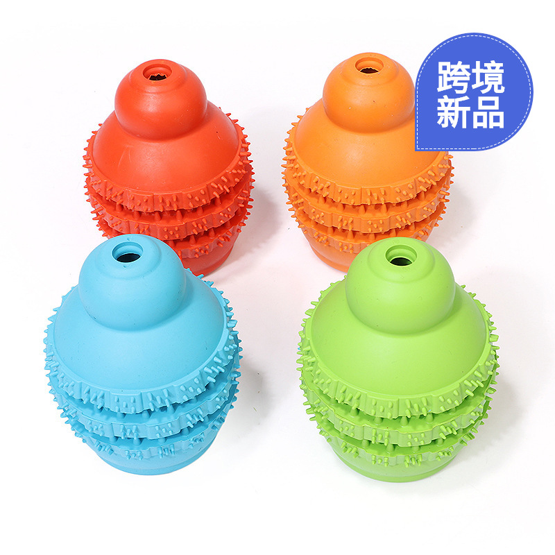 고무 개 장난감 조롱박 누출 공 개 새로운 장난감 애완 동물 공급 국경 간 뜨거운 제품 제조 업체