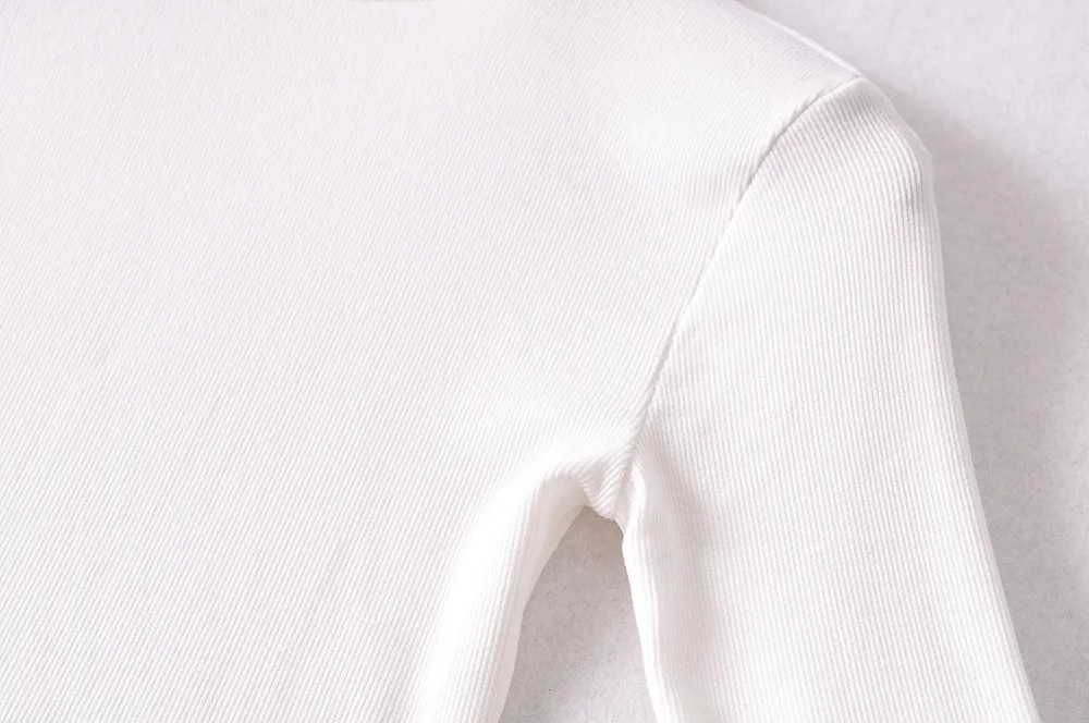 Long-Sleeved Sexy Thread Elastic Bottoming Shirt NSAC14596