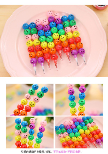 d22 Candied Haws Pencil Seven Sections Crayons Seven Sections Students learn cartoon creative pencils