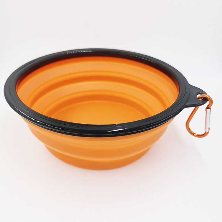 Suministro directo de fábrica Grande TPE plegable silicona Pet Bowl perro tazón agua potable portátil suministros para mascotas al por mayor