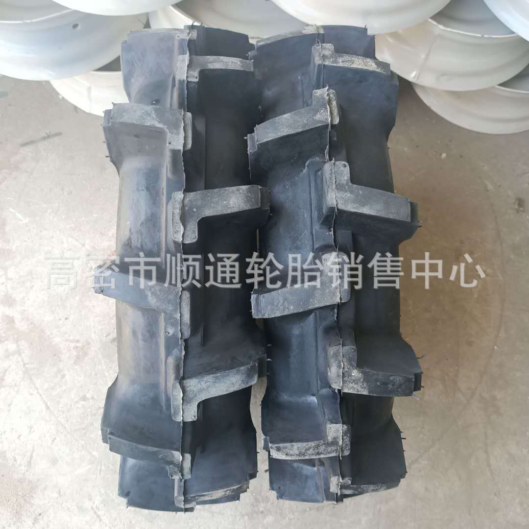 桦林6.00-12农用轮胎7.50/6.50-16拖拉机水田高花轮胎650-16钢圈