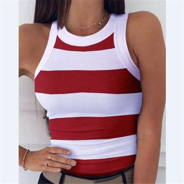 sexy summer T-shirt with a round collar